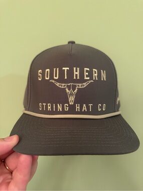 Men's Cap in Olive with Tan Trim